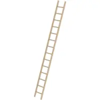 MUNK Günzburger Steigtechnik MUNK Holz-Anlegeleiter ohne Traverse 14 Sprossen