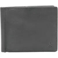 Esquire Leder Geldklammer Logo Money Clip Wallet Black schwarz