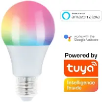Forever Light LED-Birne SMART E27 A60 10W RGB + CCT + DIM Tuya 806lm 230V