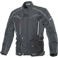Büse Torino II Motorrad Textiljacke, schwarz/dunkelgrau, Tall 102