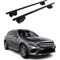 Omtec Dachträger Gepäckträger für Mercedes GLC X253 2015-2023 ABE Alu Schwarz 2x