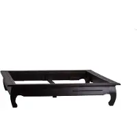 MiaMöbel Bett Colombo 160 cm Kolonialstil Massivholz Pinie Walnuss