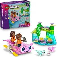 LEGO Friends Axolotl Abenteuerboot, Bauset ab 5 Jahren, mit 2 Spielfiguren, inklusive Boot und Axolotl Figuren