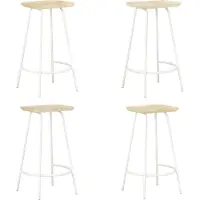 Syfax Barhocker 4 Stk. Mango Massivholz