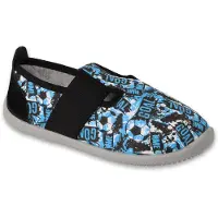 Befado Jungen Hausschuhe SOFTER 901X018 901Y018 barefoot blau flexi, Fußball