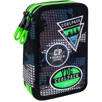 CoolPack Jumper 3 Dreifach-Federmäppchen mit Equipment-Grau-Abzeichen
