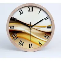 Tulup Holzuhr 20fi cm wanduhr - schwarze Spitzen - abstrakcyjneale