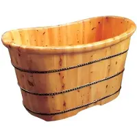 Xl Moebel Gmbh Badewanne Holzbadewanne Holzzuber Bad Entspannungsbad Badezuber 120x65 cm