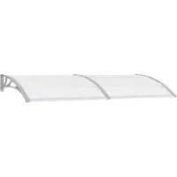 Syfax Türvordach Grau und Transparent 240x75 cm PC