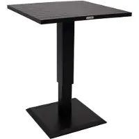 Degamo Stehtisch Lifttisch LAVAL 75x75cm, Aluminium anthrazit, höhenverstellbar