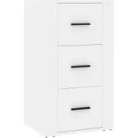 Syfax Sideboard Weiß 40x33x70 cm Holzwerkstoff