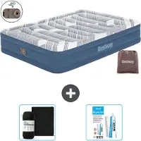 Bestway Luftmatratze - 2-Personen - 152 x 203 x 36 cm - Blau - Inklusive Zubehör