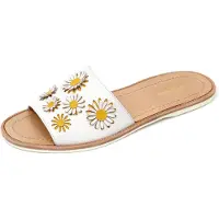 Car Shoe D0422 Damen Sandale weiß/elfenbeinfarben Schuh Schuh Frau