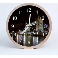 Tulup Holzuhr 30fi cm wanduhr - London Bridge City