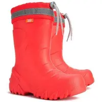 Demar Kinder Gummistiefel Winterstiefel Regenstiefel Kinderstiefel Gefüttert Rote 36/37