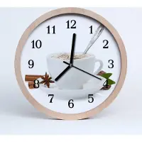 Tulup Holzuhr 30fi cm wanduhr - Eine Tasse Anis