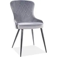 Feldmann-Wohnen Esszimmerstuhl Küchenstuhl Set Lotus grau 6er Set