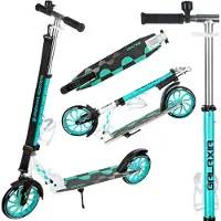 Raven Kinder Roller Scooter Kickroller Cityroller Galaxia White/Mint 200mm mit Glocke und Getränkehalter - Neu!