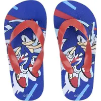 Sonic Flip Flops für Kinder Bequeme Sommer Sandalen im coolen Design 30/31 cm