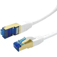 ProfiPatch LAN Kabel Cat7 S/FTP RJ45 Premium Patchkabel 10GB 600MHz LSZH Ethernet Netzwerkkabel weiß 15m