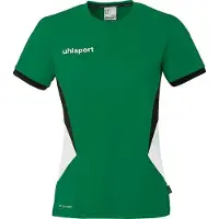 Uhlsport Trainingsshirt "Trainings-T-Shirt Equipe 29 Women", Damen, Gr. XL, grün (lagune, weiß, schwarz), Obermaterial: 100% Polyester Pol. recyc.., Shirts Trainingsshirt