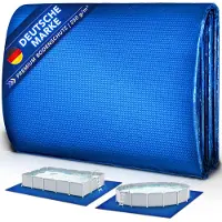 Tillvex Premium Pool Bodenplane 445 x 254 cm Rechteckig mit 250 g/m² - für Pools & Schwimmbecken | UV-stabile & reißfeste Poolunterlage Bodenschutzmatte | Bodenschutzplane für Swimmingpool