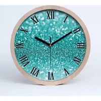 Tulup Holzuhr 30fi cm wanduhr - schwarze Spitzen - Tand