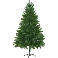 The Living Store Künstlicher Weihnachtsbaum Naturgetreue Nadeln 180 cm Grün