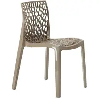 GRAND SOLEIL Bunte Designstühle Gruvyer Außen Innenbereich Stühle Polypropylen - Beige
