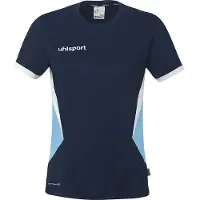Uhlsport Trainingsshirt "Trainings-T-Shirt Equipe 29 Women", Damen, Gr. XS, blau (marine, skyblau, weiß), Obermaterial: 100% Polyester Pol. recyc.., Shirts Trainingsshirt