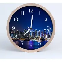 Tulup Holzuhr 20fi cm wanduhr - Stadtgebäude Stadt