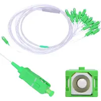 Extralink PLC Splitter 1:16 SC/APC 900 µm 1 m Steel Box