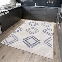 Sanat Teppich "Evra 7006, auch als Läufer erhältlich" rechteckig 22 mm Höhe Wohnzimmer, Kurzflor, modern, Hoch Tief Struktur