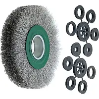 Lessmann Draht-Rundbürste (grün) INOX-Draht 0,30 mm