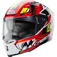 Caberg Avalon Giga Helm, weiß/rot/gelb, S (55/56)