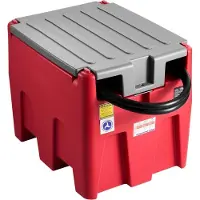 StarTech.com Tragbarer Diesel-/Benzintank 220L - 12V Transferpumpe 45L/min - Rot - Lagerung und Transport von Kraftstoffen