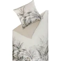 Schöner Wohnen Kollektion Schöner Wohnen Bettwäsche Tropical Farbe beige Größe 135x200+80x80