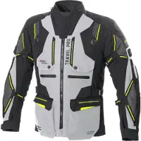 Büse Travel Pro Hellgrau Schwarz Textiljacke Größe 48