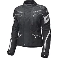 Held Lupo wasserdichte Damen Motorrad Textiljacke, schwarz/weiß, Short XL