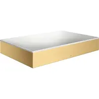 Hansgrohe AXOR Suite Aufsatzwaschtisch 600/400 ohne Hahnloch und Überlauf, Brushed Gold Optic