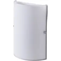 LINDBY Wandleuchte Giulia, weiß, Glas, 25 cm hoch, E14