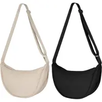 Sonstiges Aucuu Damen Halbmond Crossbody Schultertasche Nylon Reißverschluss-China