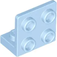 LEGO Winkel: 25 Brackets 1x2/2x2, 90°, sehr helles Blau