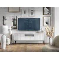 Piaski Lowboard Nova TV-Unterschrank 154cm weiß 2-türig MDF