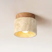 360Home LED-Deckenleuchte im Travertin-Look, Deckenlampe, Flurlampe, Dielenlampe und Dekoleuchte für Flur, Eingangsbereich, Diele und Wohnzimmer 【ALT-XX-2053】