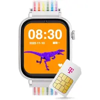 Savefamily Telekom SaveWatch+ in Textil, Regenbogen, Aluminium Weiß mit Telekom Tarif