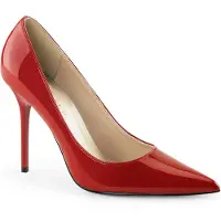 Pleaser CLASSIQUE-20 Damen Pumps von , Rot , EU 43, US 13