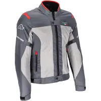 Acerbis Dual Road Jacke Polyester Genehmigt Auf Straße Ruby Lady Grau/Rot größe M