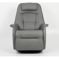 WELCON WELCONErgoSVING Relaxsessel Echtleder grau