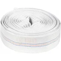 IBO , Feuerwehrschlauch 2" – 30 m – Weiß – Hochdruck – Vielseitig einsetzbar – Robuste Qualität